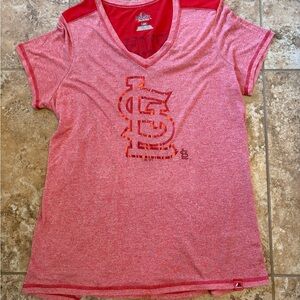 Majestic St. Louis Cardinals Women’s Red V-Neck Tee